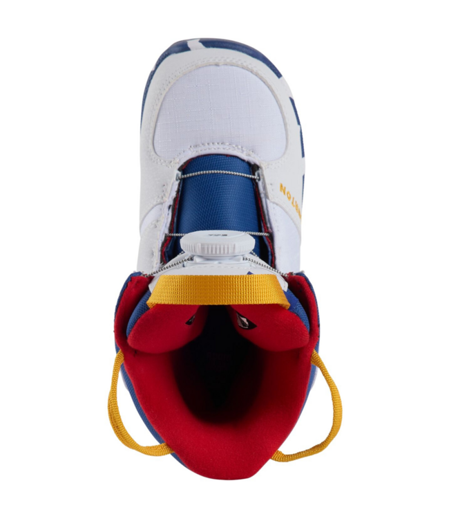 BURTON KIDS GROM BOA SNOWBOARD BOOTS WHITE 2026