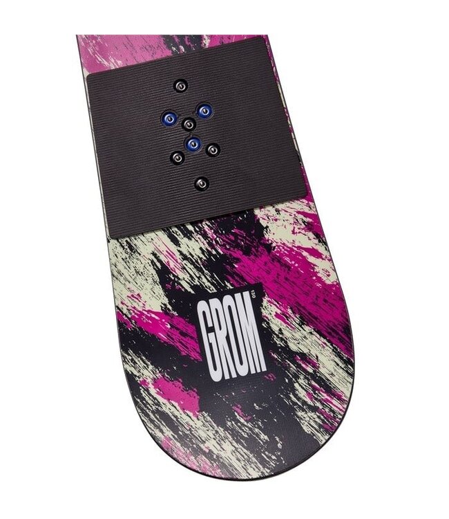 BURTON KIDS GROM FLAT TOP SNOWBOARD PURPLE/TEAL 2026