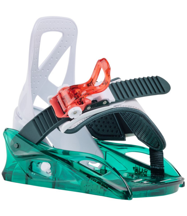 BURTON KIDS MINI GROM SNOWBOARD BINDINGS GREEN/MULTI 2026