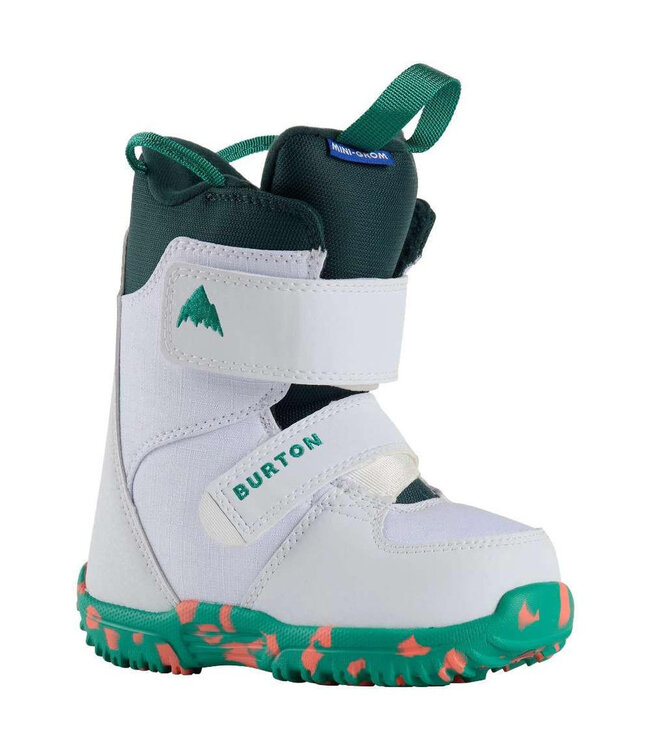 BURTON KIDS MINI GROM SNOWBOARD BOOTS WHITE 2026