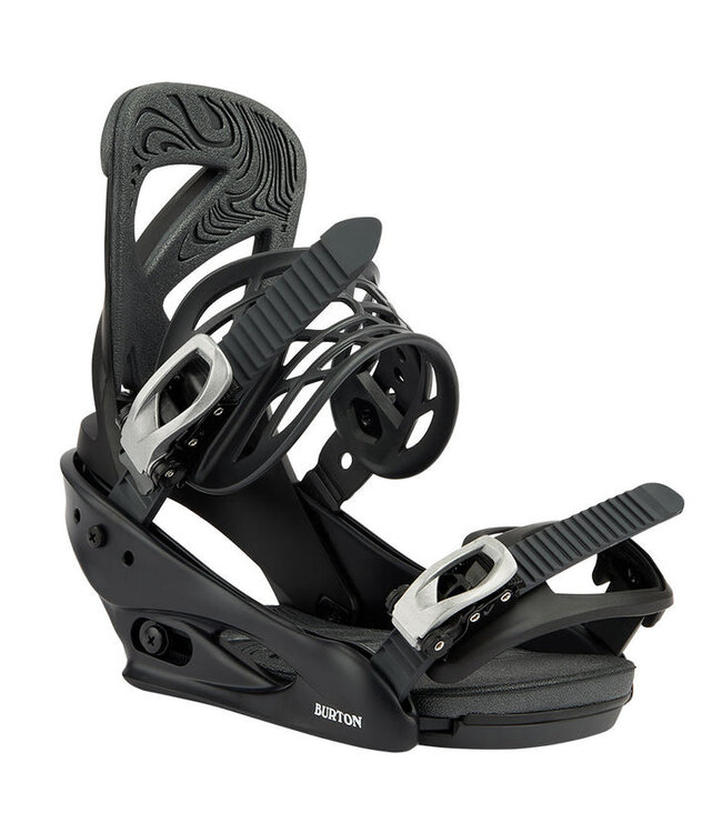 BURTON WOMENS SCRIBE RE:FLEX SNOWBOARD BINDINGS BLACK 2026