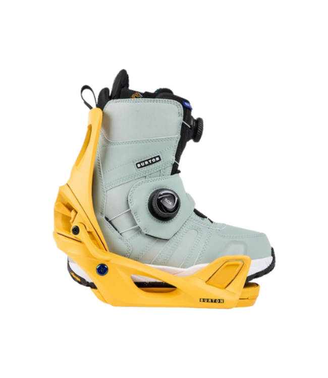 BURTON WOMENS STEP ON RE:FLEX SNOWBOARD BINDINGS GOLDENROD 2025