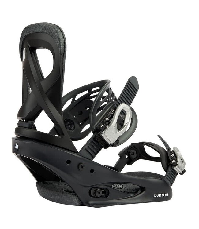 BURTON WOMENS SCRIBE RE:FLEX SNOWBOARD BINDINGS BLACK 2026