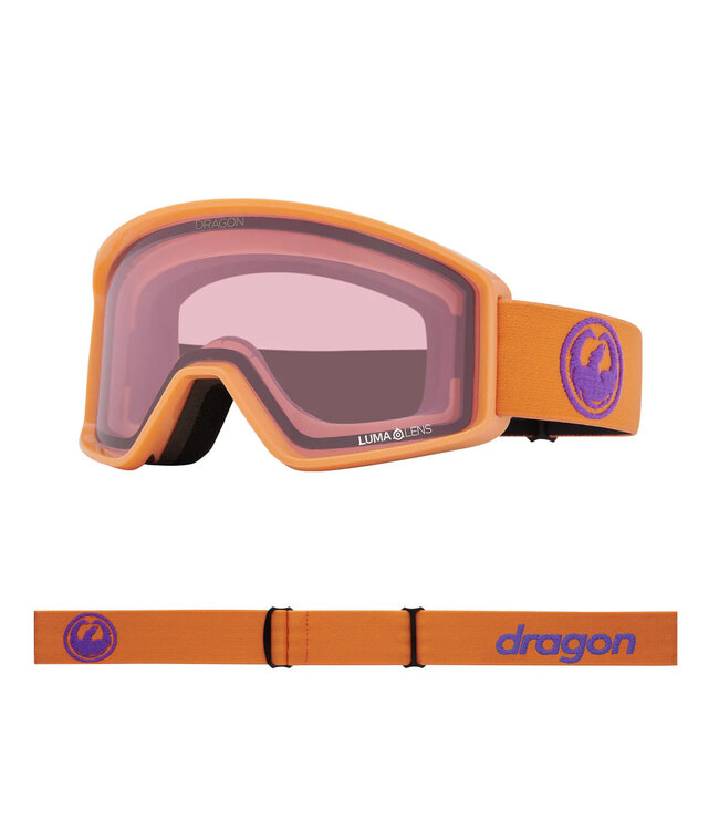 DRAGON DX3 OTG GOGGLE APRICOT w/ LUMALENS LIGHT ROSE 2025