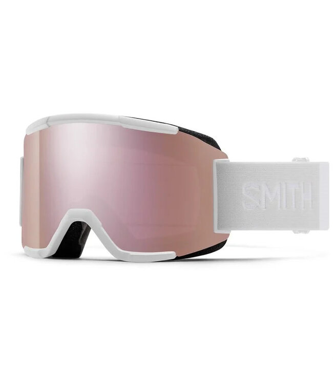 SMITH SQUAD GOGGLE WHITE VAPOR W/ CHROMAPOP EVERYDAY ROSE GOLD MIRROR + YELLOW 2026