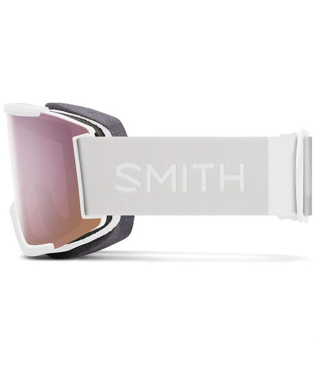 SMITH SQUAD GOGGLE WHITE VAPOR W/ CHROMAPOP EVERYDAY ROSE GOLD MIRROR + YELLOW 2026
