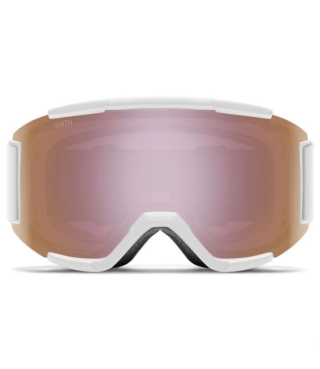 SMITH SQUAD GOGGLE WHITE VAPOR W/ CHROMAPOP EVERYDAY ROSE GOLD MIRROR + YELLOW 2026