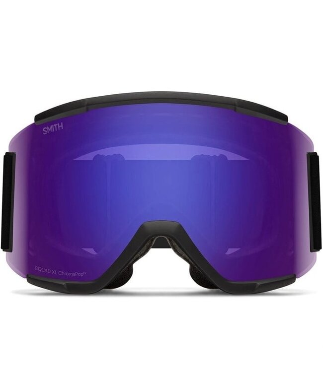 SMITH SQUAD XL GOGGLE BLACK W/ CHROMAPOP EVERYDAY VIOLET MIRROR + CHROMAPOP STORM AMBER 2026