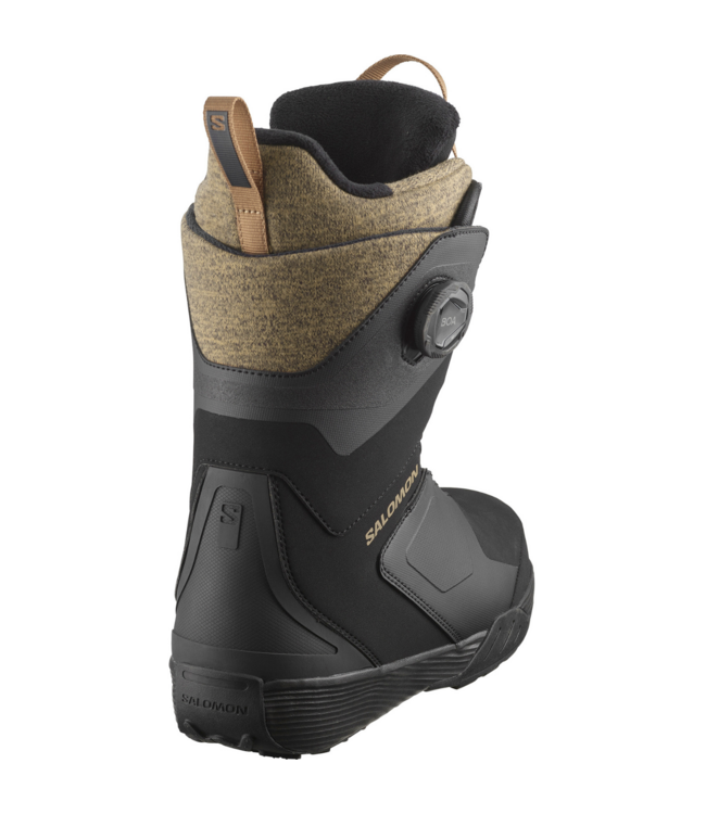 SALOMON WOMENS KIANA DUAL BOA SNOWBOARD BOOTS BLACK/BLACK/SEPIA TINT 2025