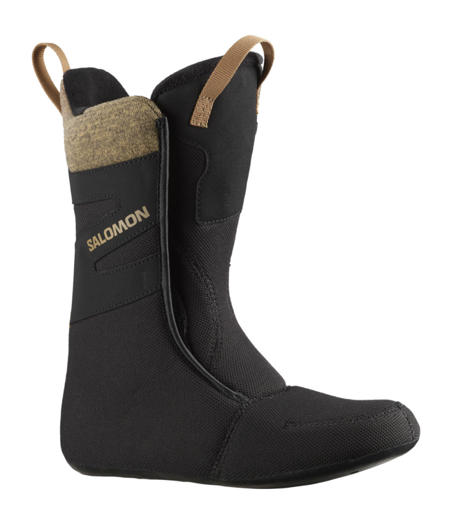 SALOMON WOMENS KIANA DUAL BOA SNOWBOARD BOOTS BLACK/BLACK/SEPIA TINT 2025