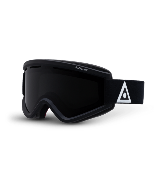 ASHBURY BLACKBIRD GOGGLE BLACK TRIANGLE w/ DARK SMOKE + YELLOW 2025
