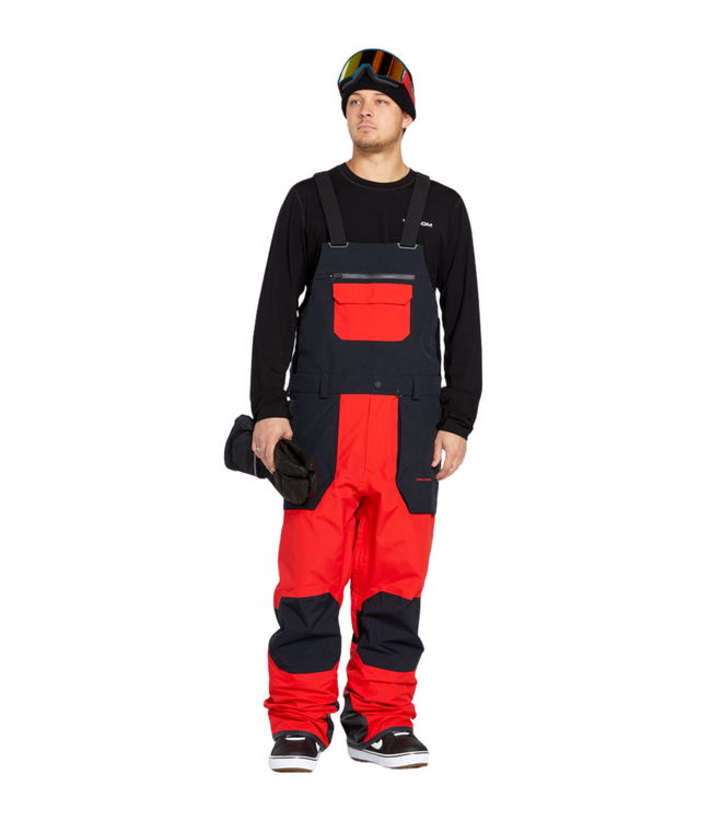 VOLCOM RAIN GORE-TEX BIB PANT OVERALL CRIMSON 2025