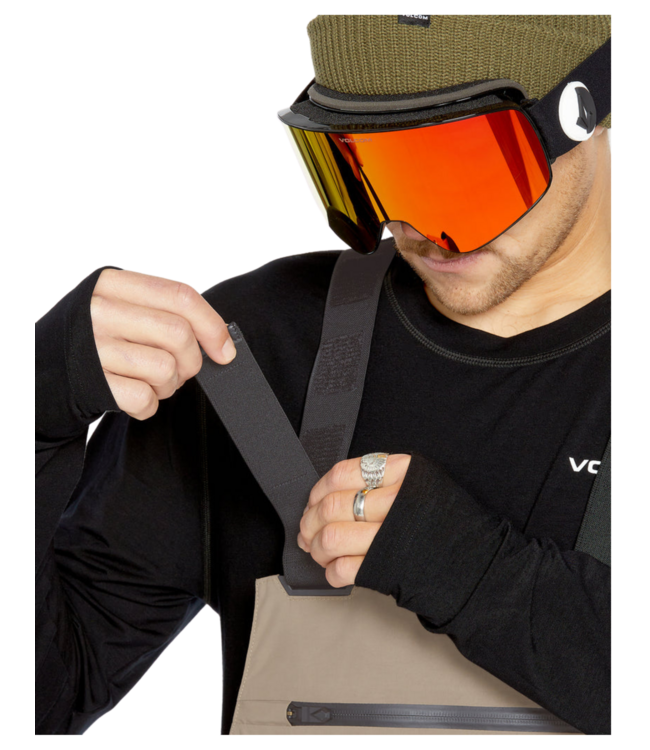 VOLCOM RAIN GORE-TEX BIB PANT OVERALL CHESTNUT BROWN 2025
