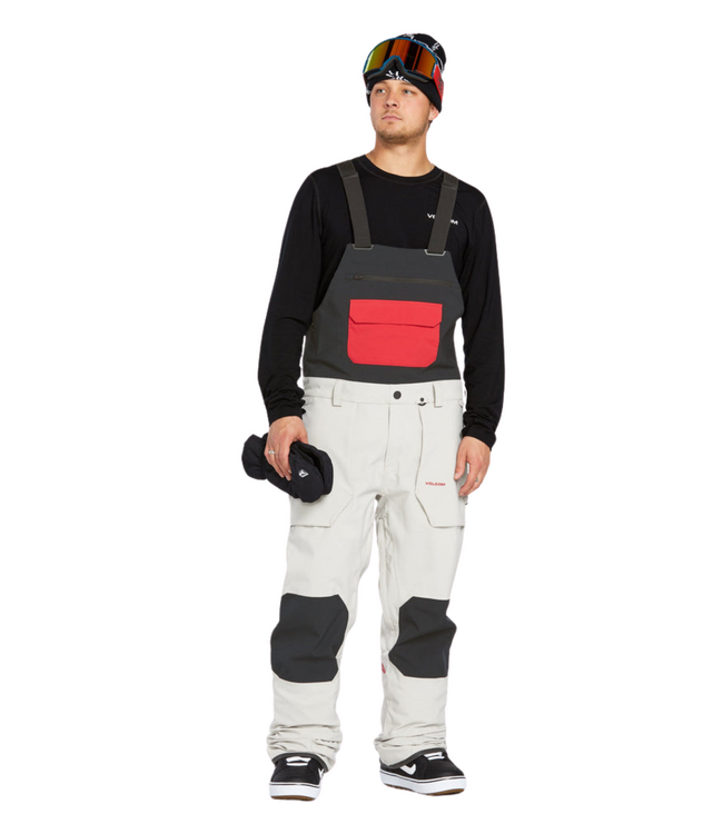 VOLCOM ROAN BIB PANT OVERALL STONE 2025