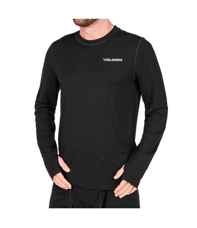 VOLCOM MERINO BLEND BASE LAYER CREW BLACK 2025