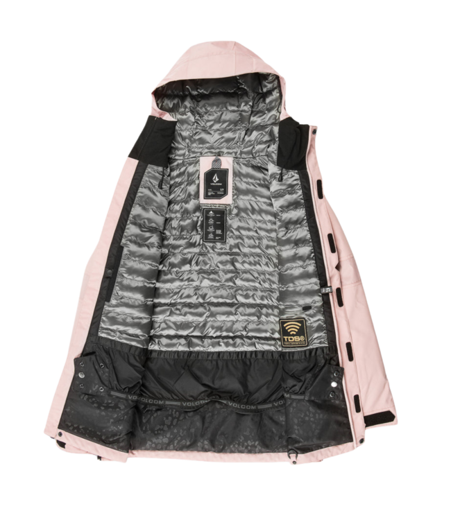 VOLCOM WOMENS LARX 2L TDS INFRARED PARKA ADOBE ROSE 2025