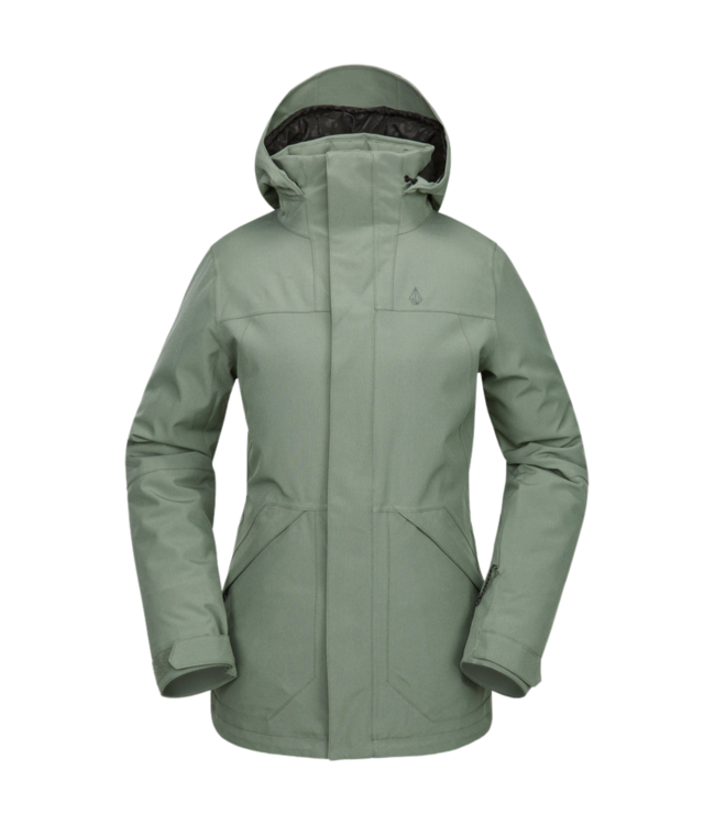 VOLCOM WOMENS SHELTER 3D STRETCH JACKET LICHEN GREEN 2025
