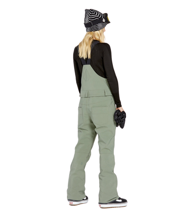 VOLCOM WOMENS SWIFT BIB PANT LICHEN GREEN 2025