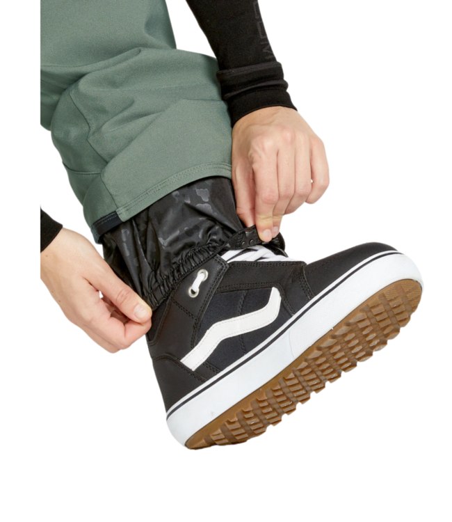 VOLCOM WOMENS SWIFT BIB PANT LICHEN GREEN 2025