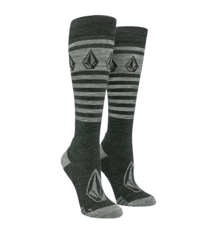 VOLCOM WOMENS STRIKER WOOL BLEND OTC SOCK BLACK 2025