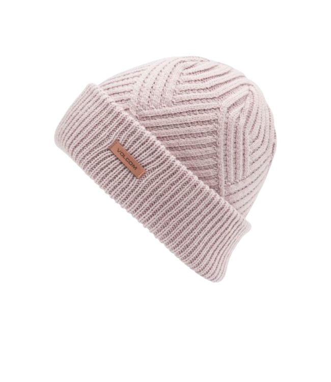 VOLCOM WOMENS STONE KNIT BEANIE ADOBE ROSE 2025