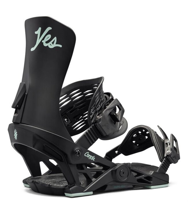 YES WOMENS CONDA SNOWBOARD BINDINGS BLACK 2025
