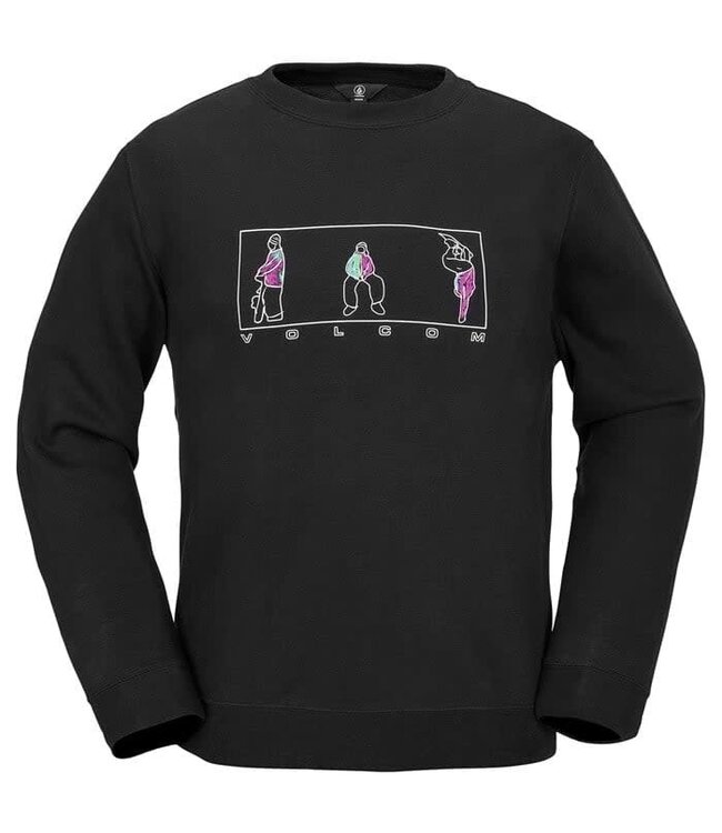 VOLCOM ESSENTIAL CREW BLACK 2025