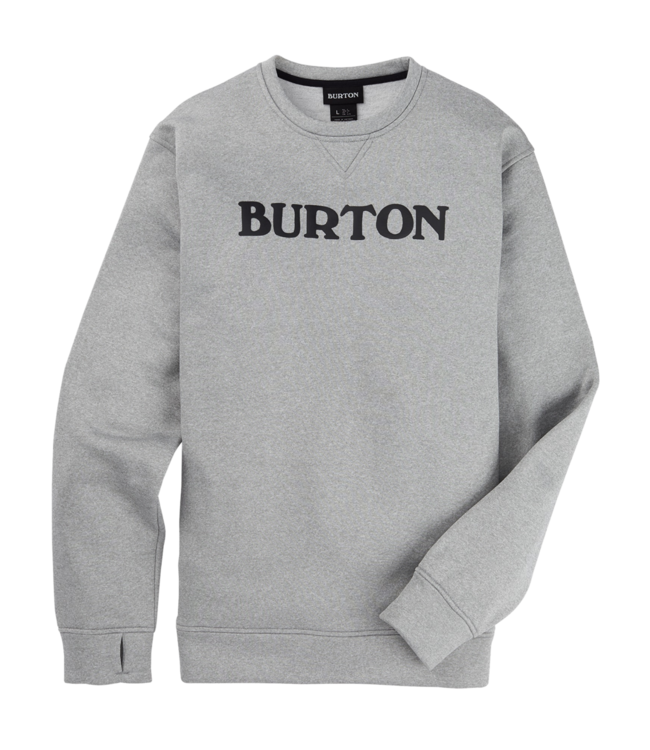BURTON OAK PULLOVER CREW TRUE BLACK HEATHER 2025