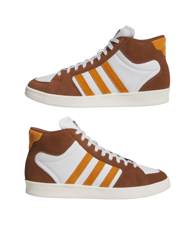 ADIDAS MENS SUPERSKATE SHOE BROWN/ORANGE/WHITE
