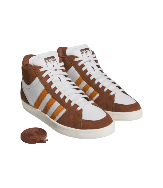 ADIDAS MENS SUPERSKATE SHOE BROWN/ORANGE/WHITE