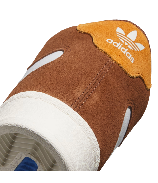ADIDAS MENS SUPERSKATE SHOE BROWN/ORANGE/WHITE
