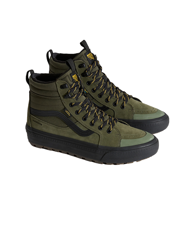 VANS MENS SK8-HI WATERPROOF INSULATED SHOES (203) GREEN/BLACK