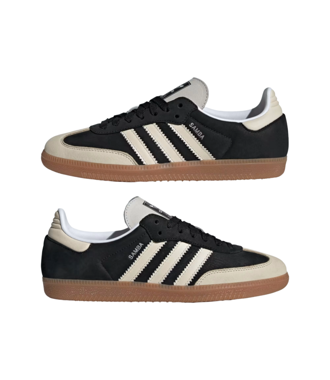 ADIDAS WOMENS SAMBA OG SHOE BLACK/WHITE/SILVER