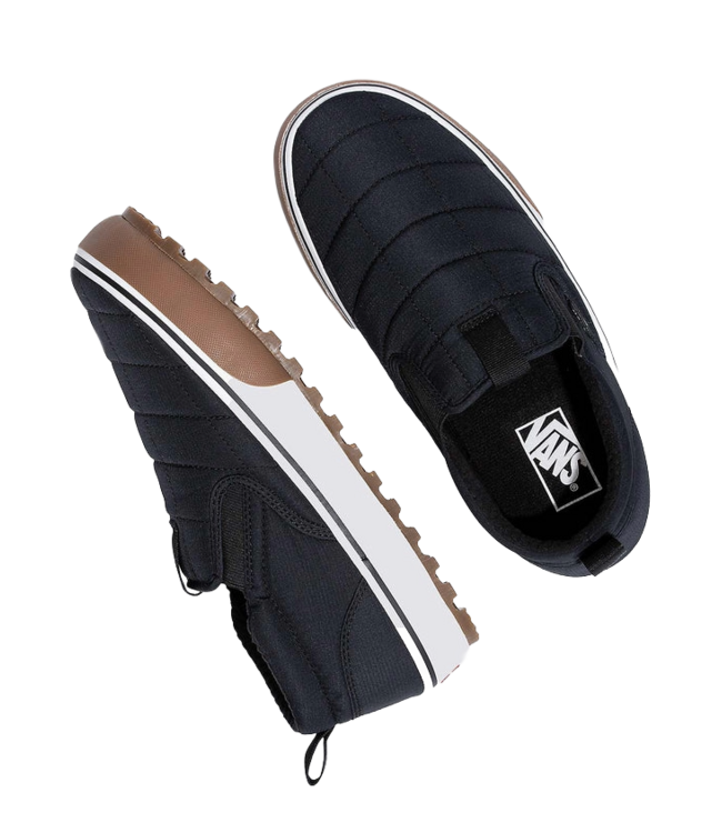 VANS MENS MTE SNOW LODGE MID SLIPPER (BLA) QUILTED BLACK
