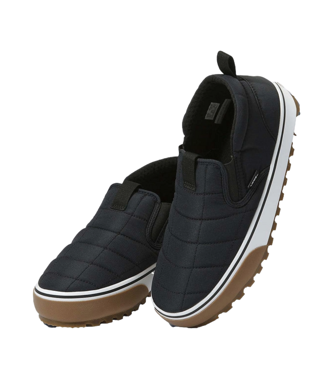 VANS MENS MTE SNOW LODGE MID SLIPPER (BLA) QUILTED BLACK