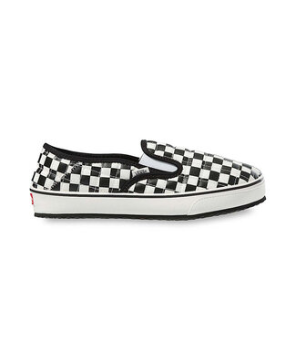 VANS VANS MENS SLIP-ER 2 SLIPPER (IB8) CHECKER/BLACK/WHITE