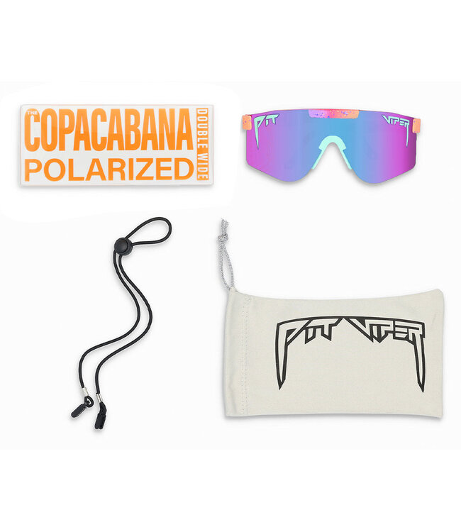 PIT VIPER THE COPACABANA ORIGINAL WIDE SUNGLASSES POLAR
