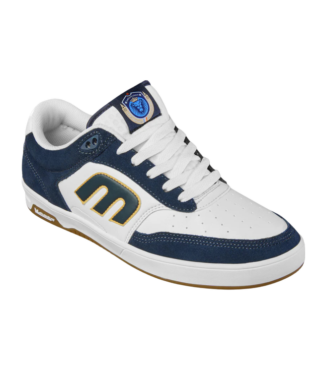 ETNIES MENS THE AURELIEN SHOES WHITE/NAVY/GOLD