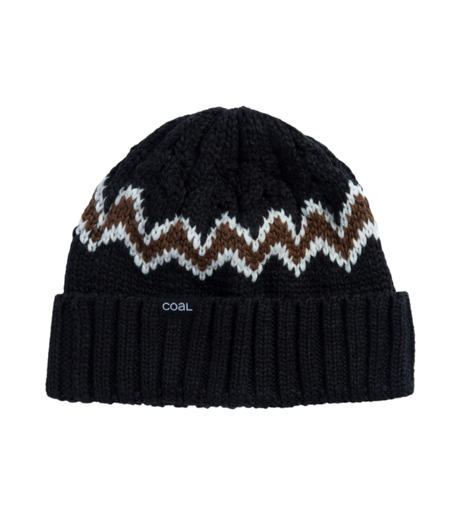 COAL MEADOWS BEANIE BLACK / BROWN 2025