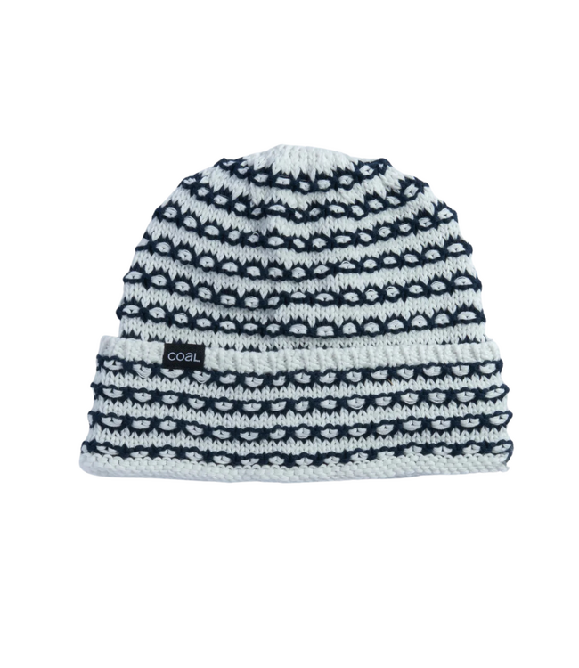 COAL STRIA BEANIE OFF WHITE / NAVY 2025