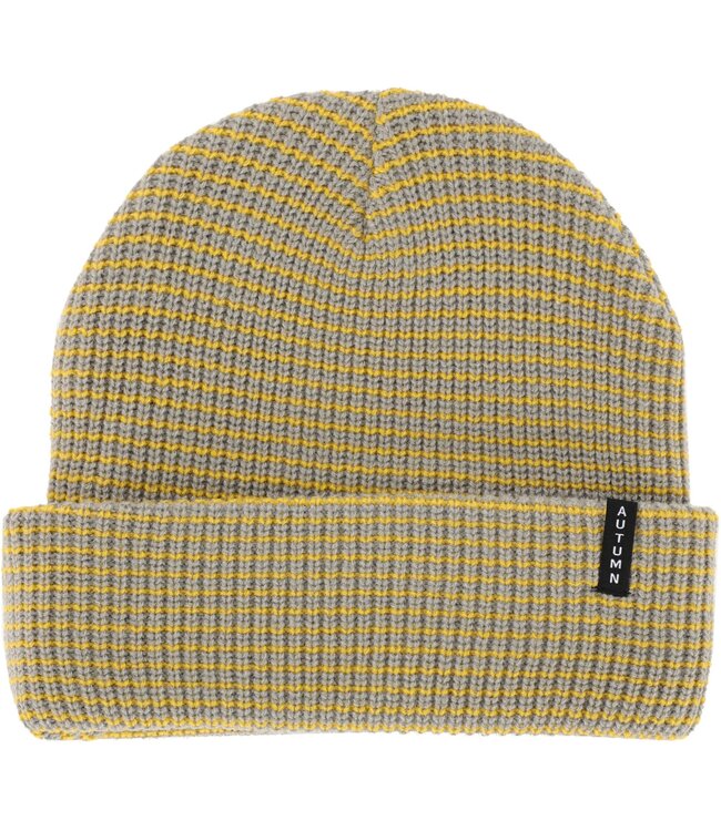AUTUMN SELECT STRIPE BEANIE STONE GREY 2025