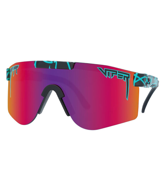PIT VIPER THE DOUBLE WIDES SUNGLASSES THE VOLTAGE w/POLAR PINK/PURPLE
