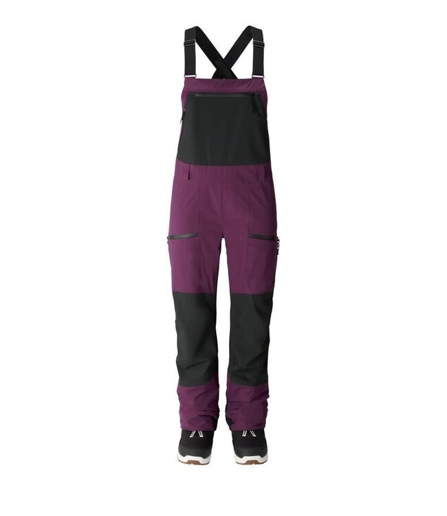 JONES WOMENS MOUNTAIN SURF RECYCLED BIB PANT DEEP PURPLE 2025