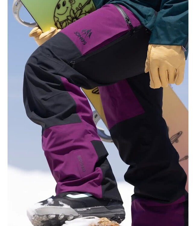 JONES WOMENS MOUNTAIN SURF RECYCLED BIB PANT DEEP PURPLE 2025