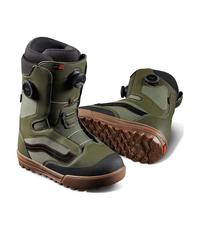 VANS AURA PRO SNOWBOARD BOOT GREEN/GUM 2025