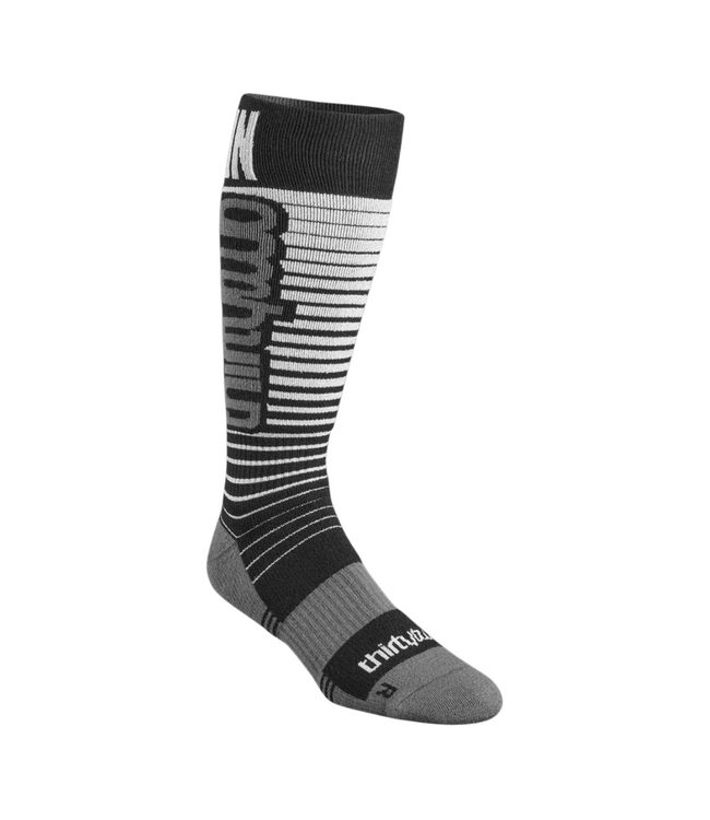 THIRTYTWO SIGNATURE MERINO SOCK BLACK/SILVER 2025
