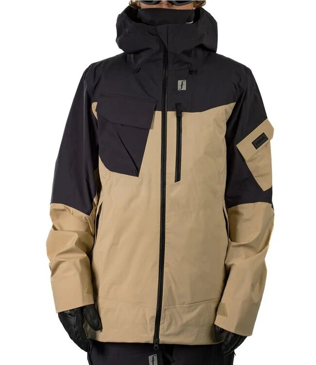 FORUM 3-LAYER BACKCOUNTRY JACKET BLACK/DESERT KHAKI 2025