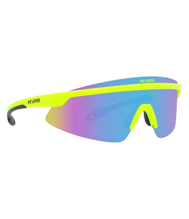PIT VIPER THE SKYSURFER SUNGLASSES THE SLUDGE w/ POLAR BLUE/PURPLE