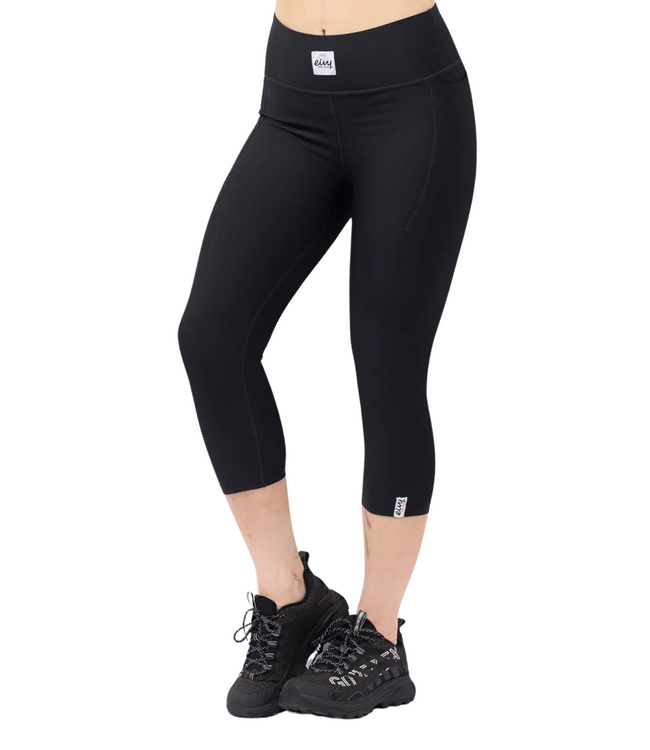 EIVY WOMENS POCKET RIB 3/4 TIGHTS BLACK 2025
