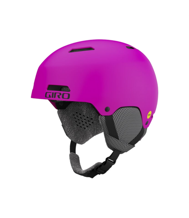 GIRO KIDS CRUE MIPS SNOWBOARD HELMET MATTE BRIGHT PINK 2025
